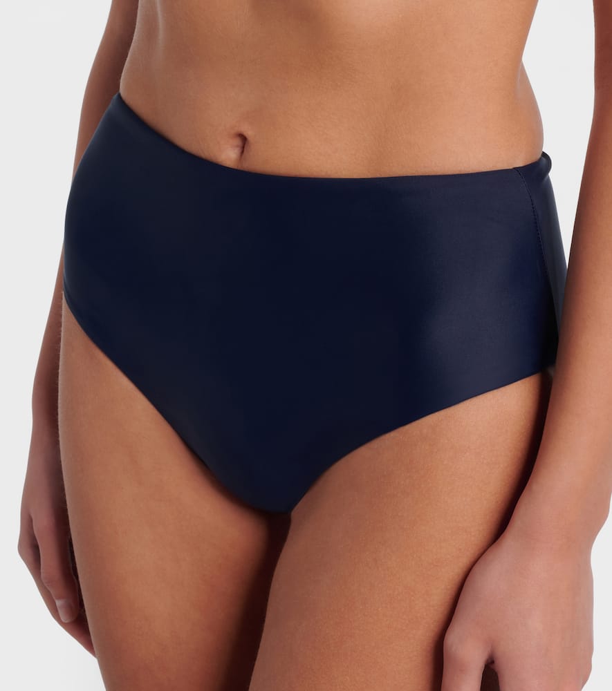 Jade Swim Bound High-rise Bikini Bottoms In Blue