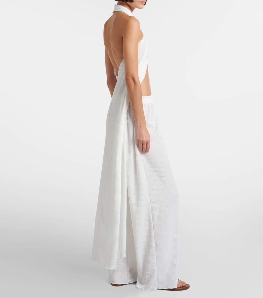 Jade Swim Mika High-rise Straight Pants In White