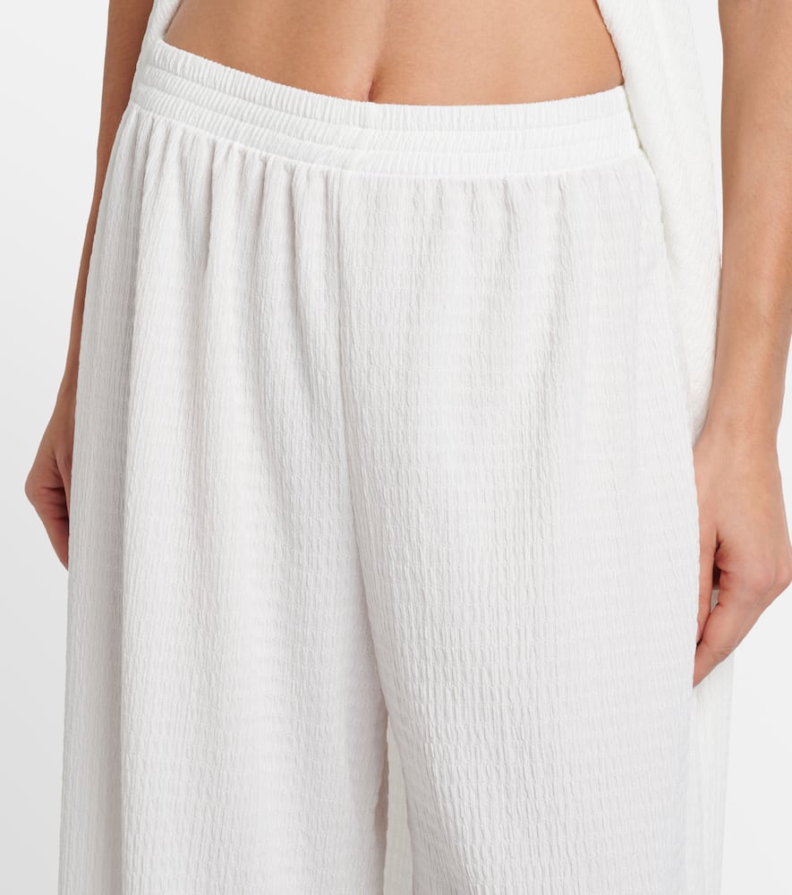 Jade Swim Mika High-rise Straight Pants In White