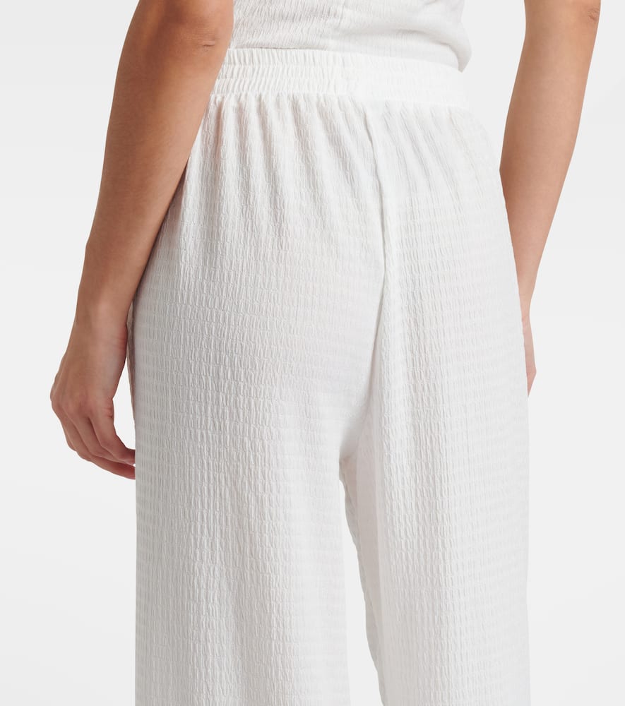 Jade Swim Mika High-rise Straight Pants In White