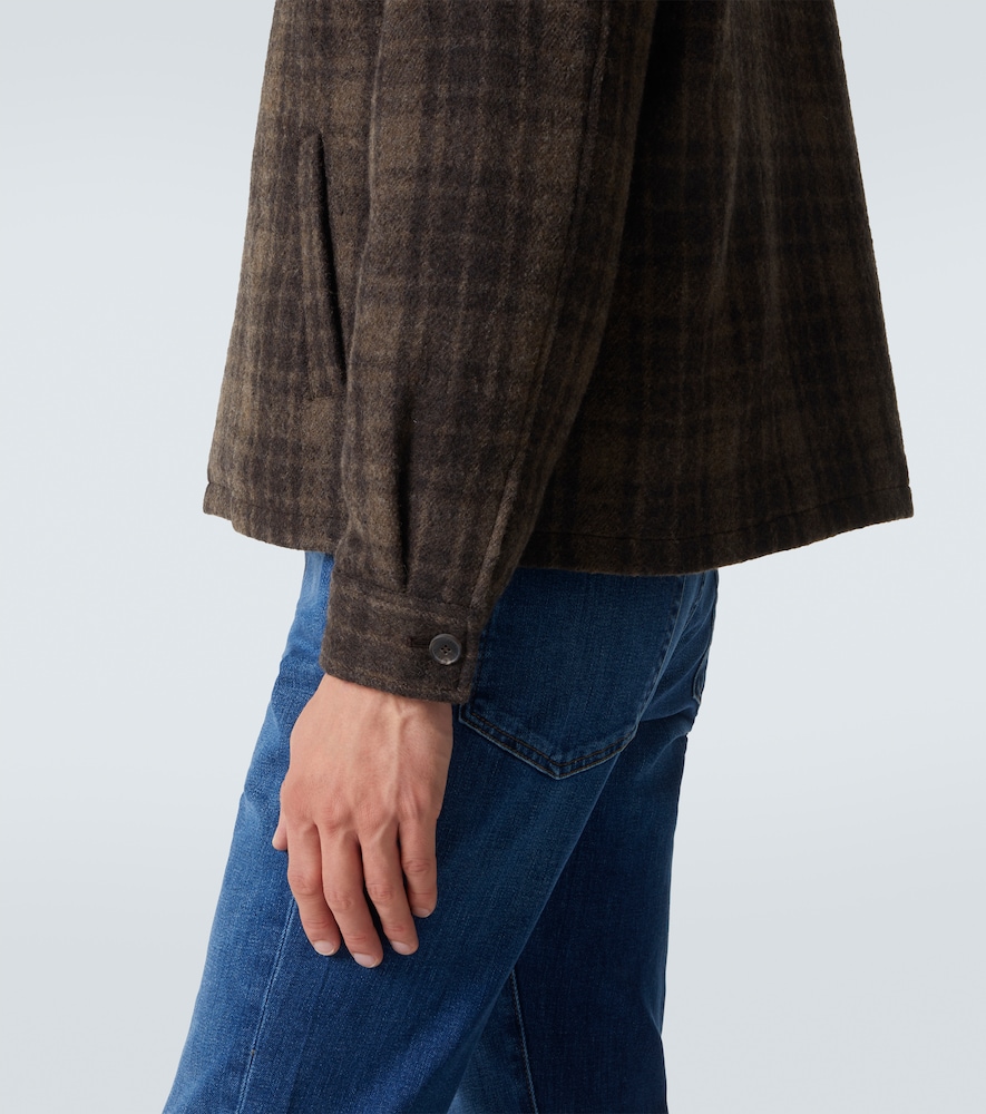  Frame Frame Checked Virgin Wool Blouson Jacket 