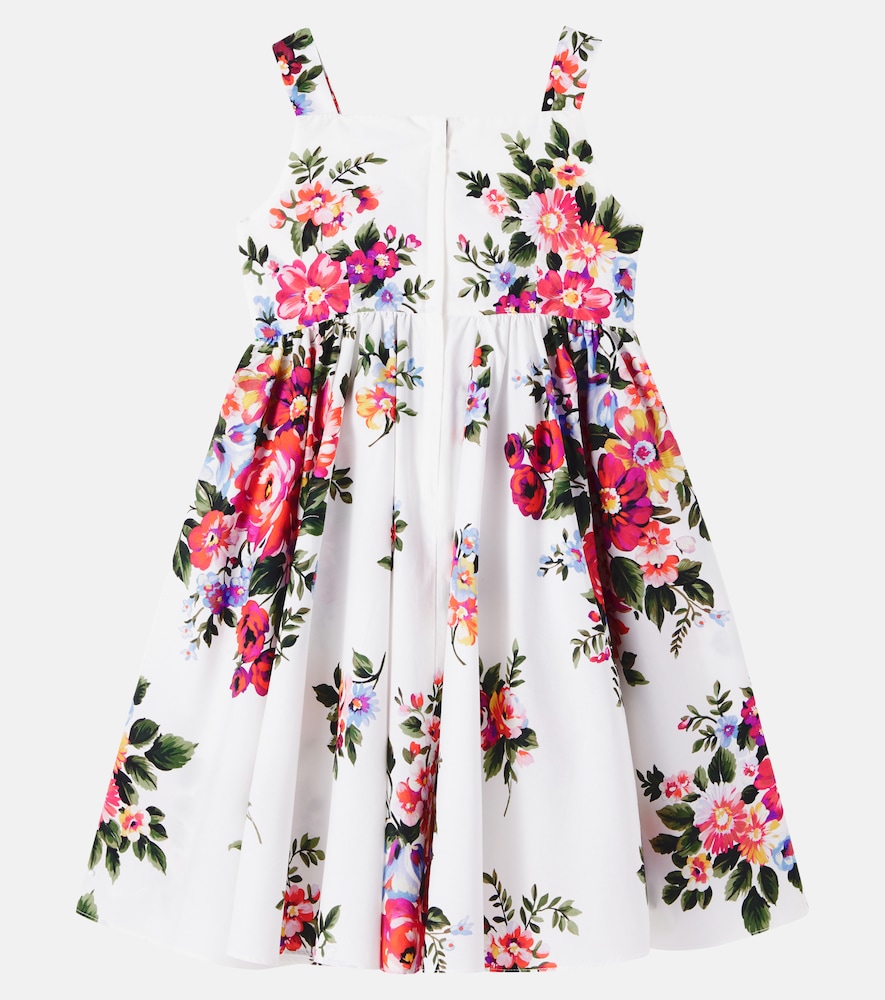  Dolce&gabbana Kids Dolce&gabbana Kids Kleid Aus Baumwollpopeline 