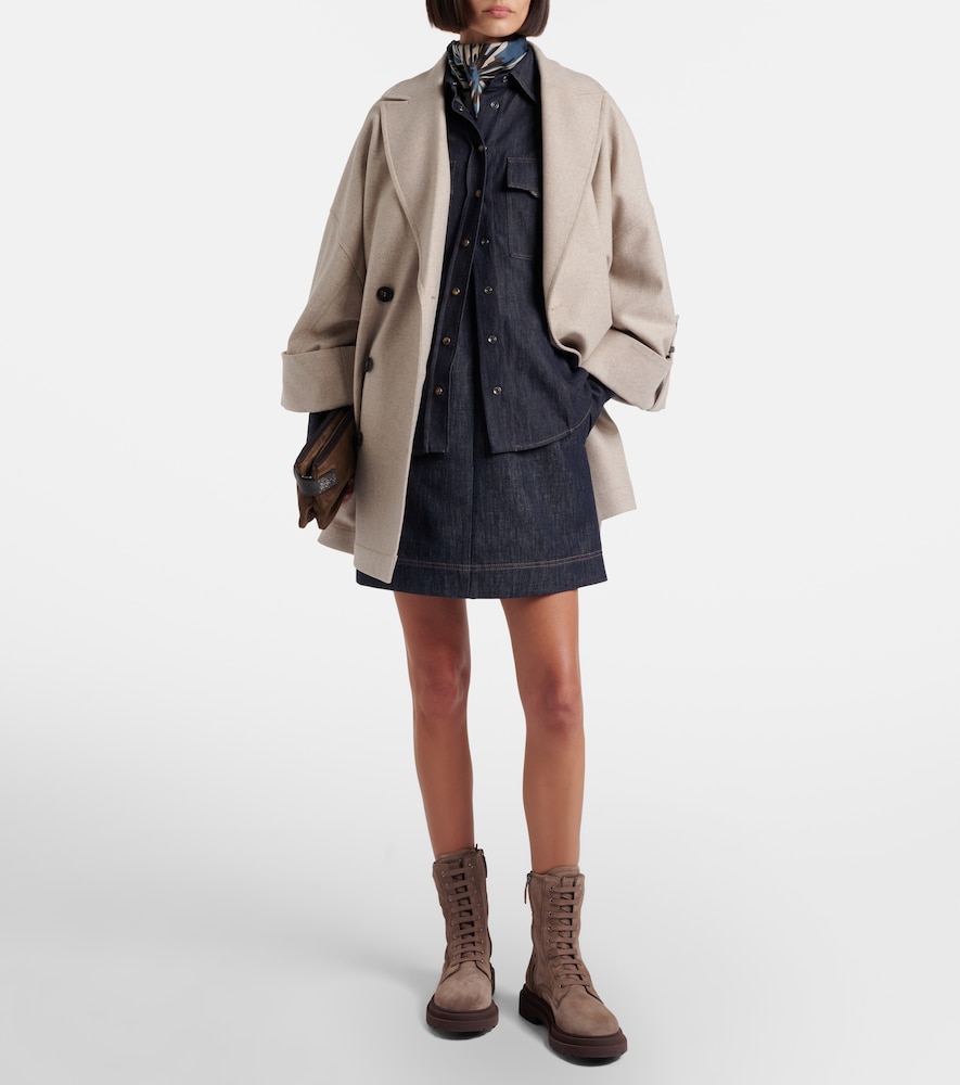 Suede Lace-Up Boots