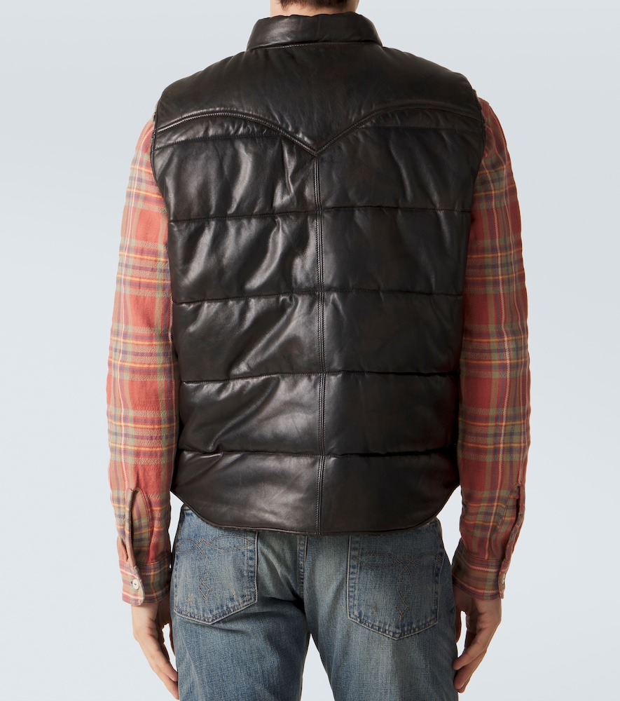  Rrl Rrl Wendbare Weste Aus Leder 
