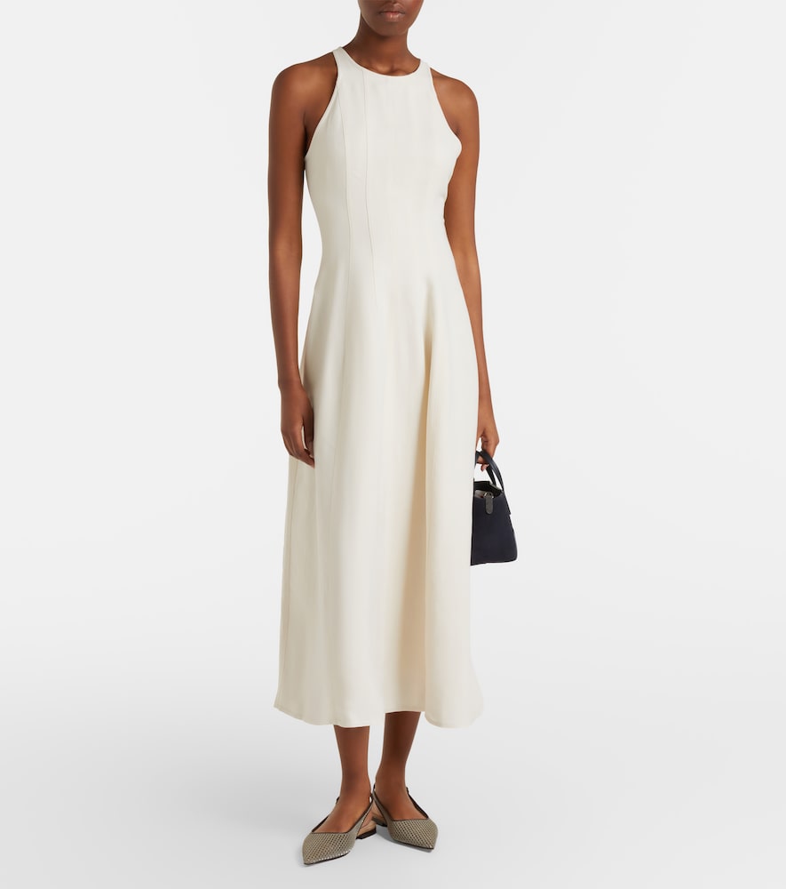  Brunello Cucinelli Brunello Cucinelli Maxikleid Aus Baumwolle Und Seide 