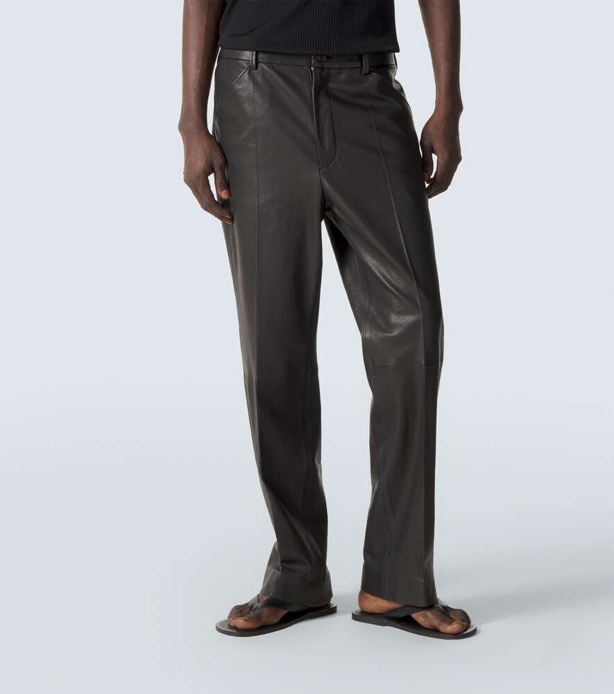  Auralee Auralee Gerade Hose Aus Leder 