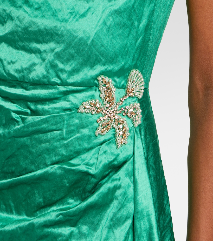  Erdem Erdem Verzierte Robe Aus Satin 