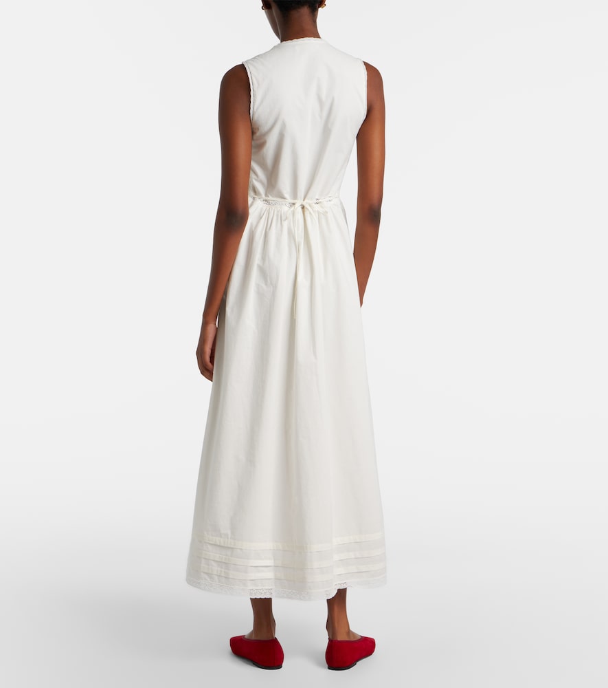  Faithfull Faithfull Midikleid Fiora Aus Baumwolle Mit Spitze 