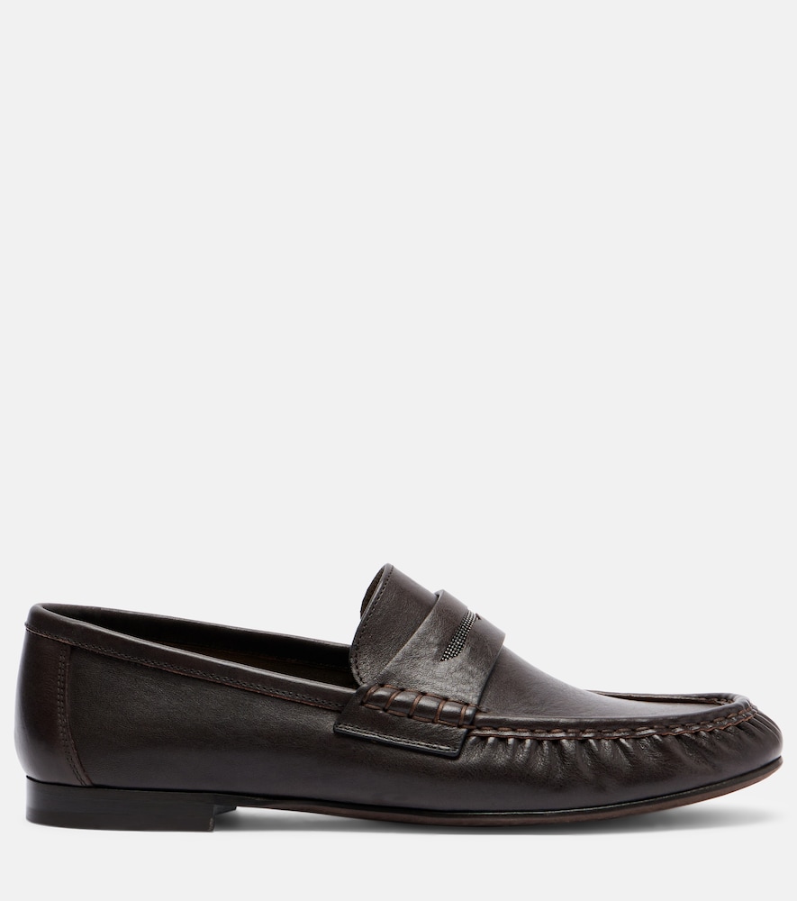  Brunello Cucinelli Brunello Cucinelli Loafers Monili Aus Leder 