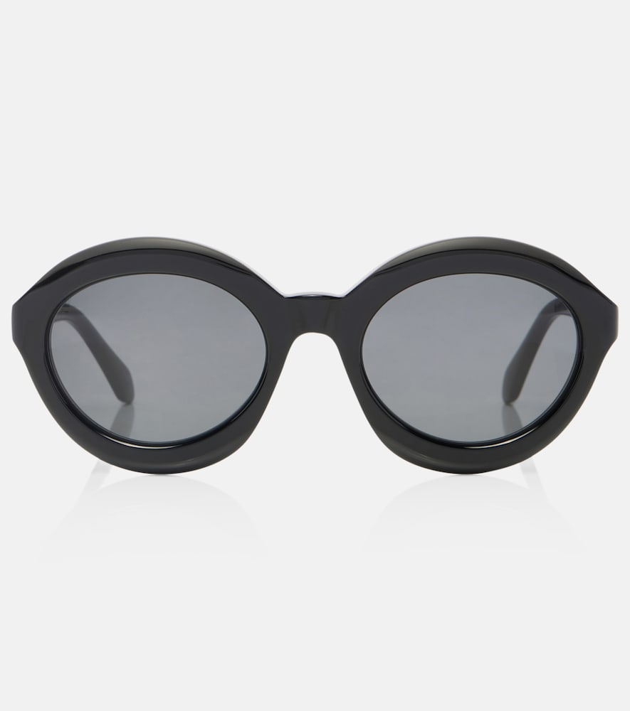 Alaia Alaïa Lettering Logo round sunglasses