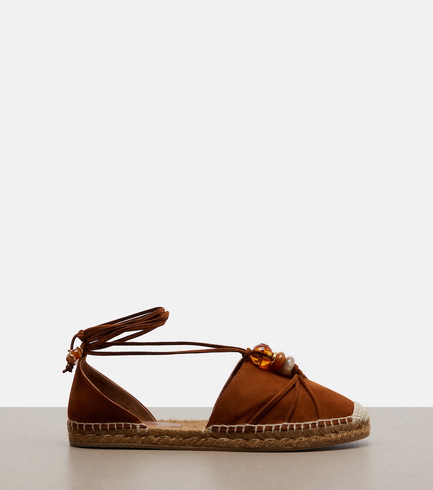  Jimmy Choo Jimmy Choo Lemi Embellished Suede Espadrilles 