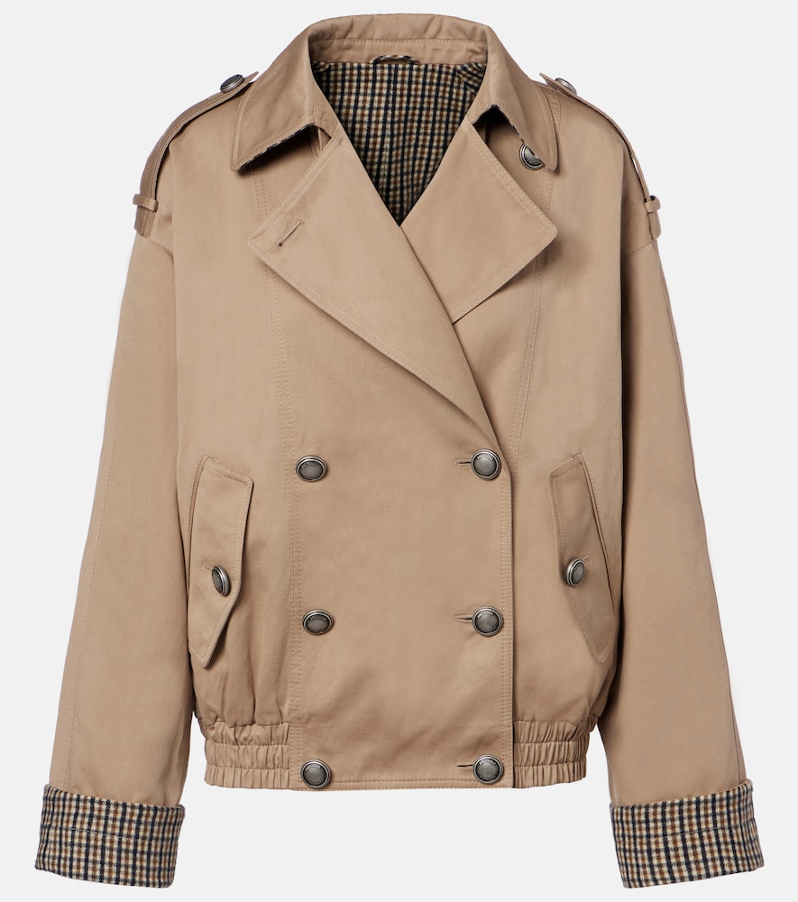 Brunello Cucinelli Women's Brown Cotton And Linen Jacket UK Size 18 - Mytheresa