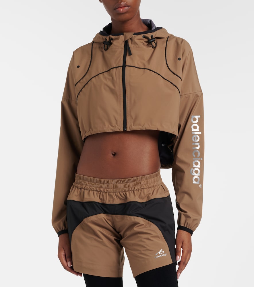 Balenciaga Cropped taffeta jacket