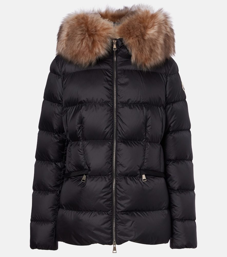 Moncler Boed shearling-trimmed down jacket - Women's Clothing