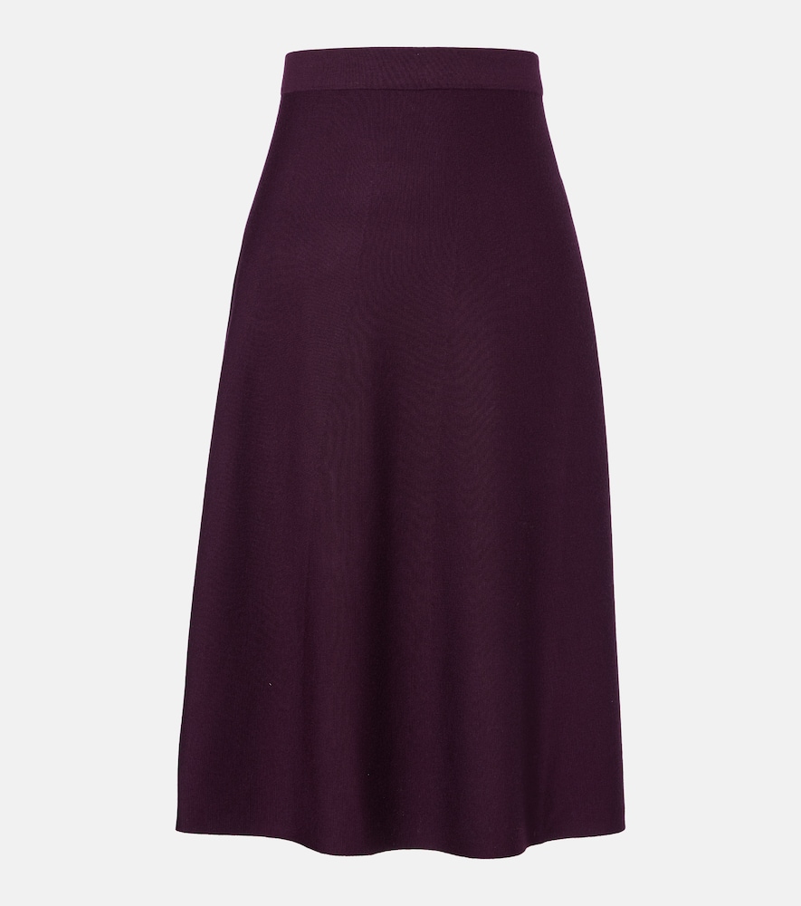 Jardin des Orangers Virgin wool midi skirt