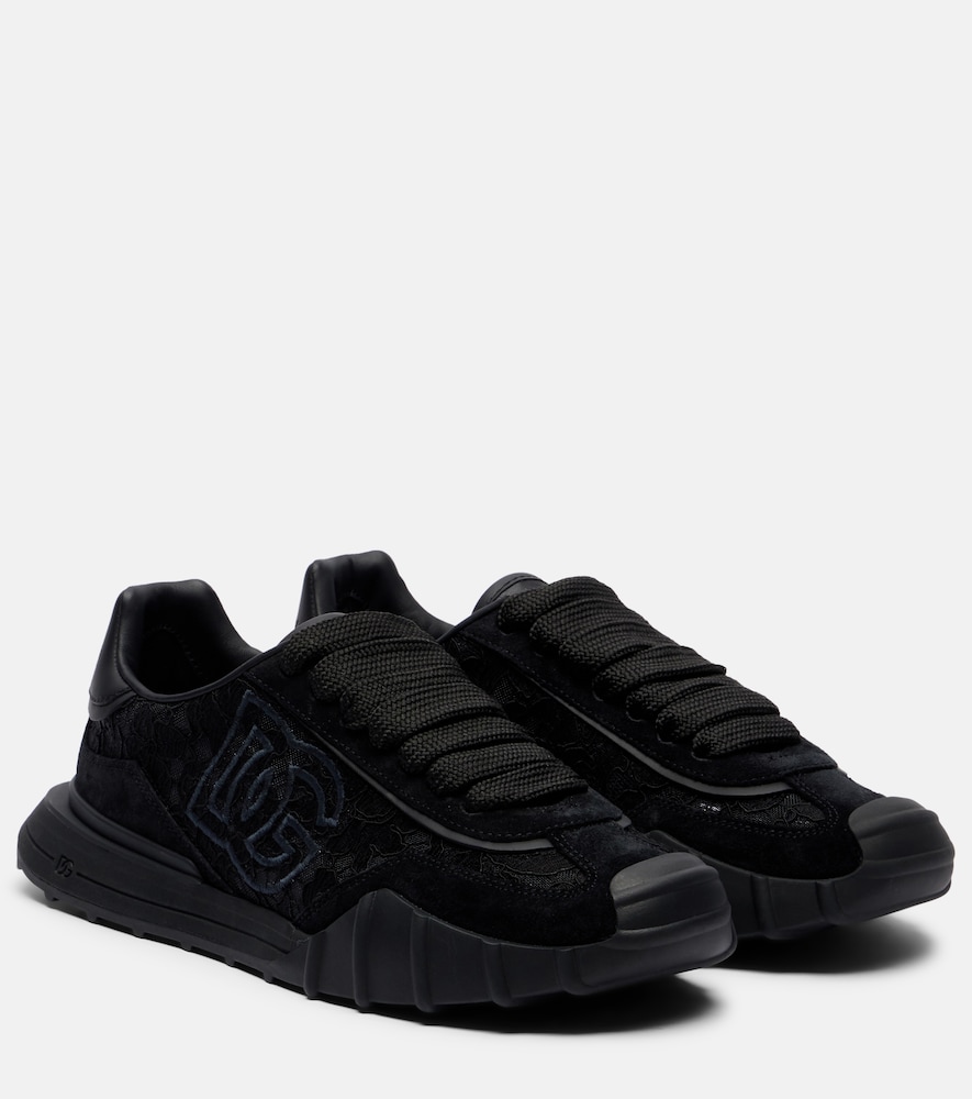Sneakers Runner mit Leder