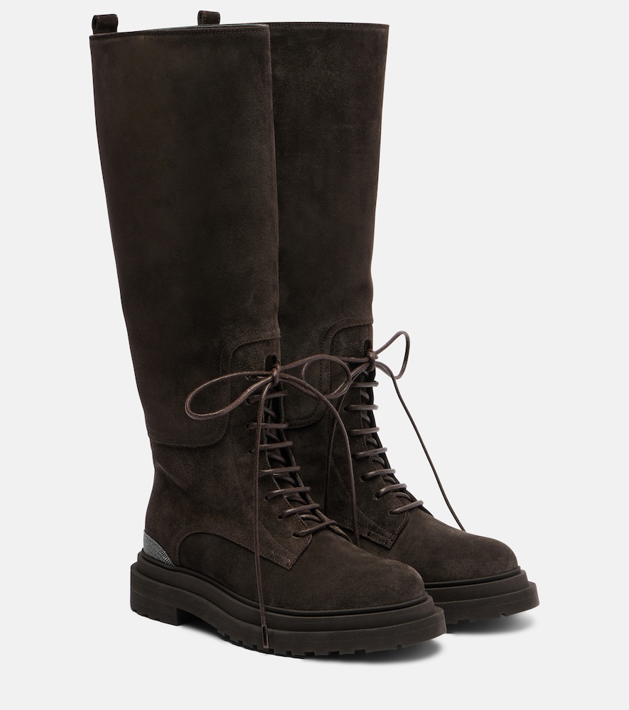Brunello Cucinelli Bottines lacets Monili en daim 1950 €