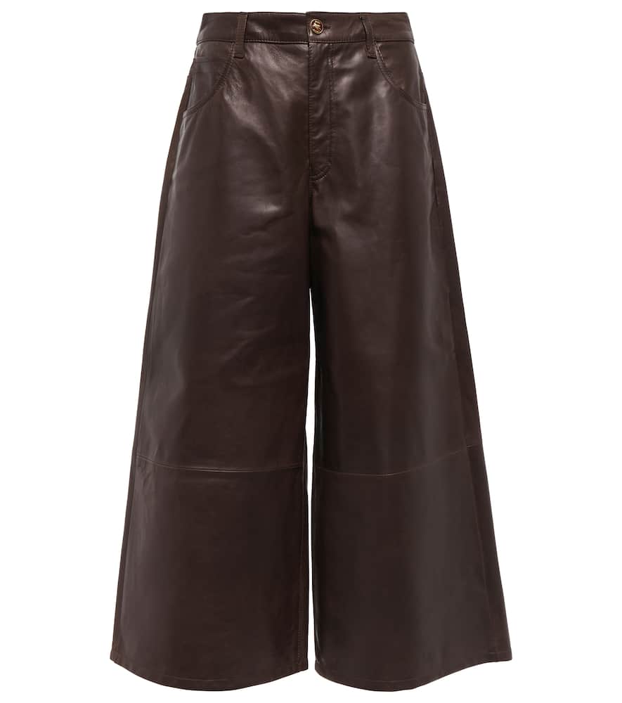 Etro Leather culottes