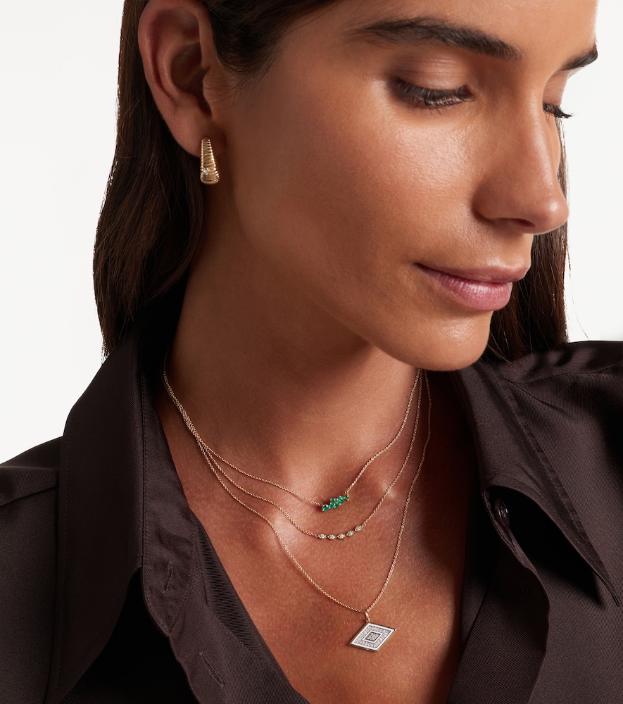 Sydney Evan 14kt gold necklace with diamonds