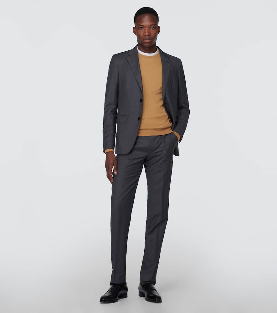 John Smedley Merino Wool Lundy Sweater In Brown