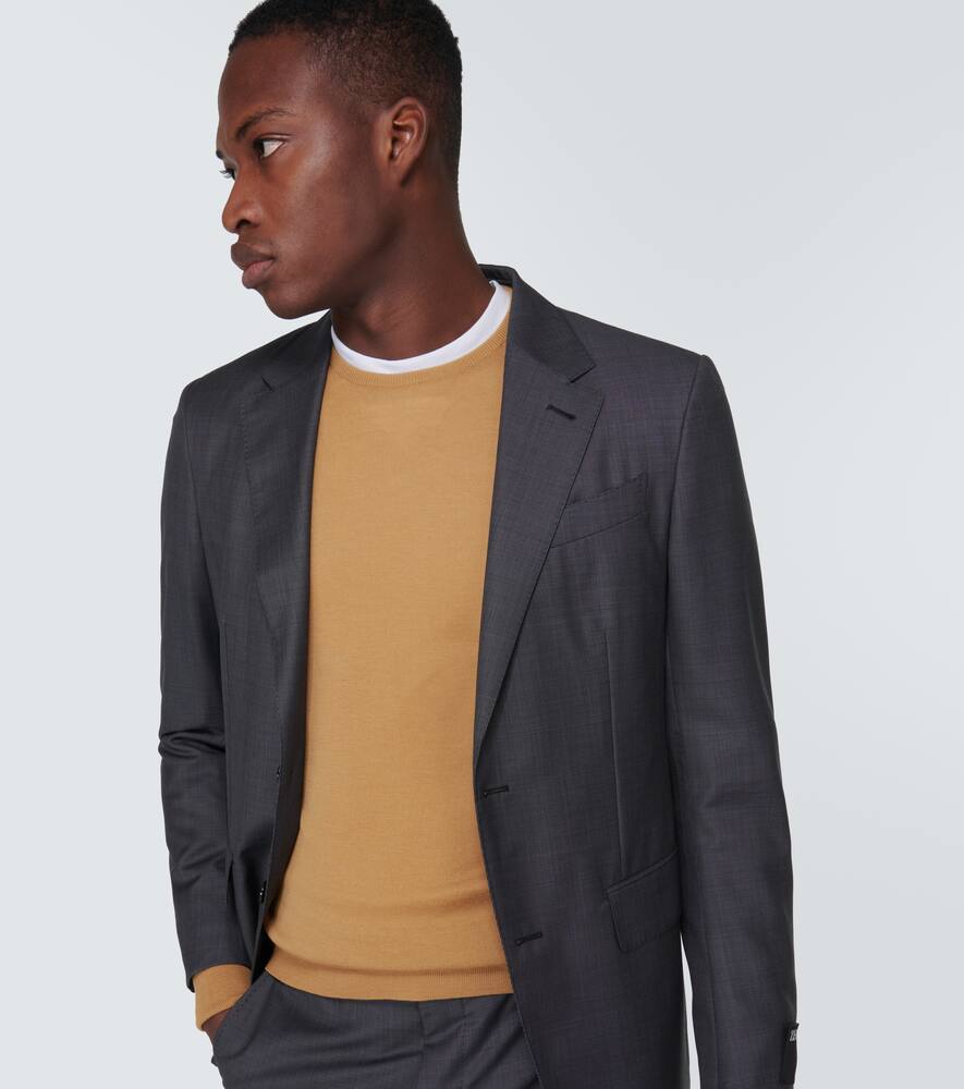 John Smedley Merino Wool Lundy Sweater In Brown