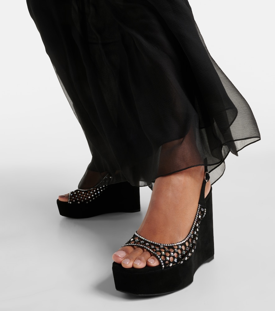 Suede Platform Sandals