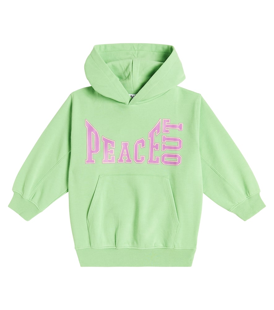 Molo Maxx Cotton-blend Fleece Hoodie In Grass Green