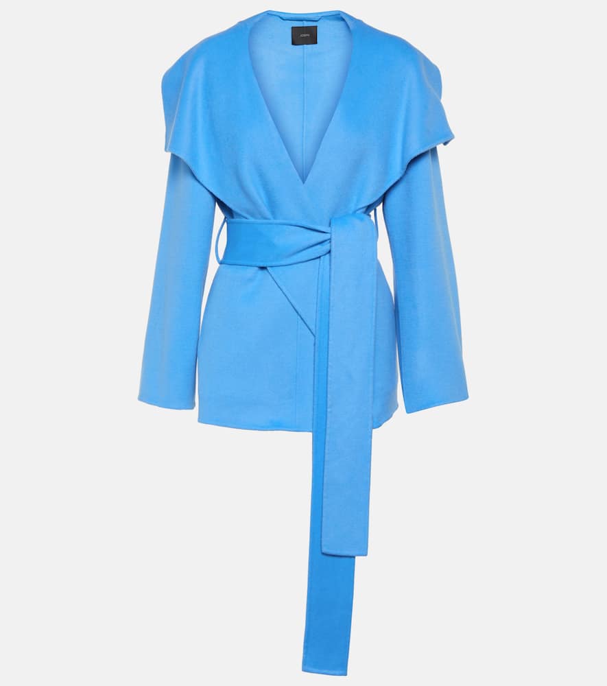 Joseph Adrienne Wool And Cashmere Jacket In Dark Arctic