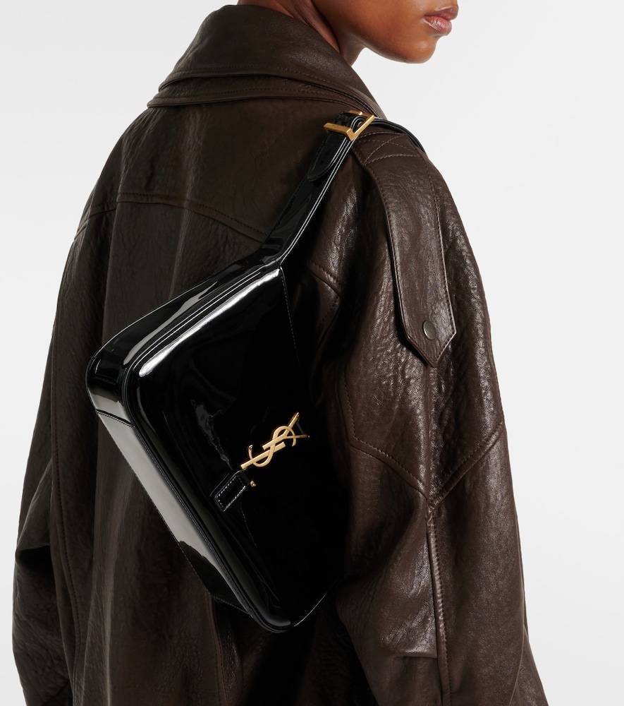 Saint Laurent Le 5 à 7 patent leather shoulder bag