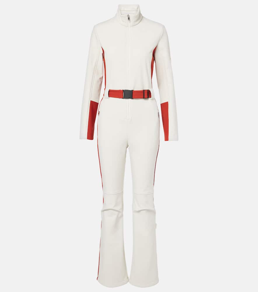 Yves Salomon Belted Ski Suit In White