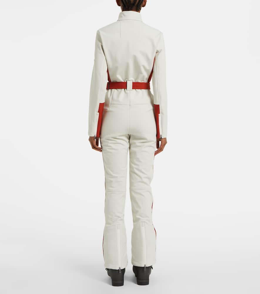 Yves Salomon Belted Ski Suit In White