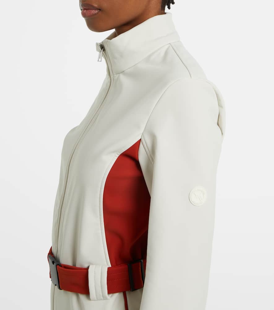 Yves Salomon Belted Ski Suit In White