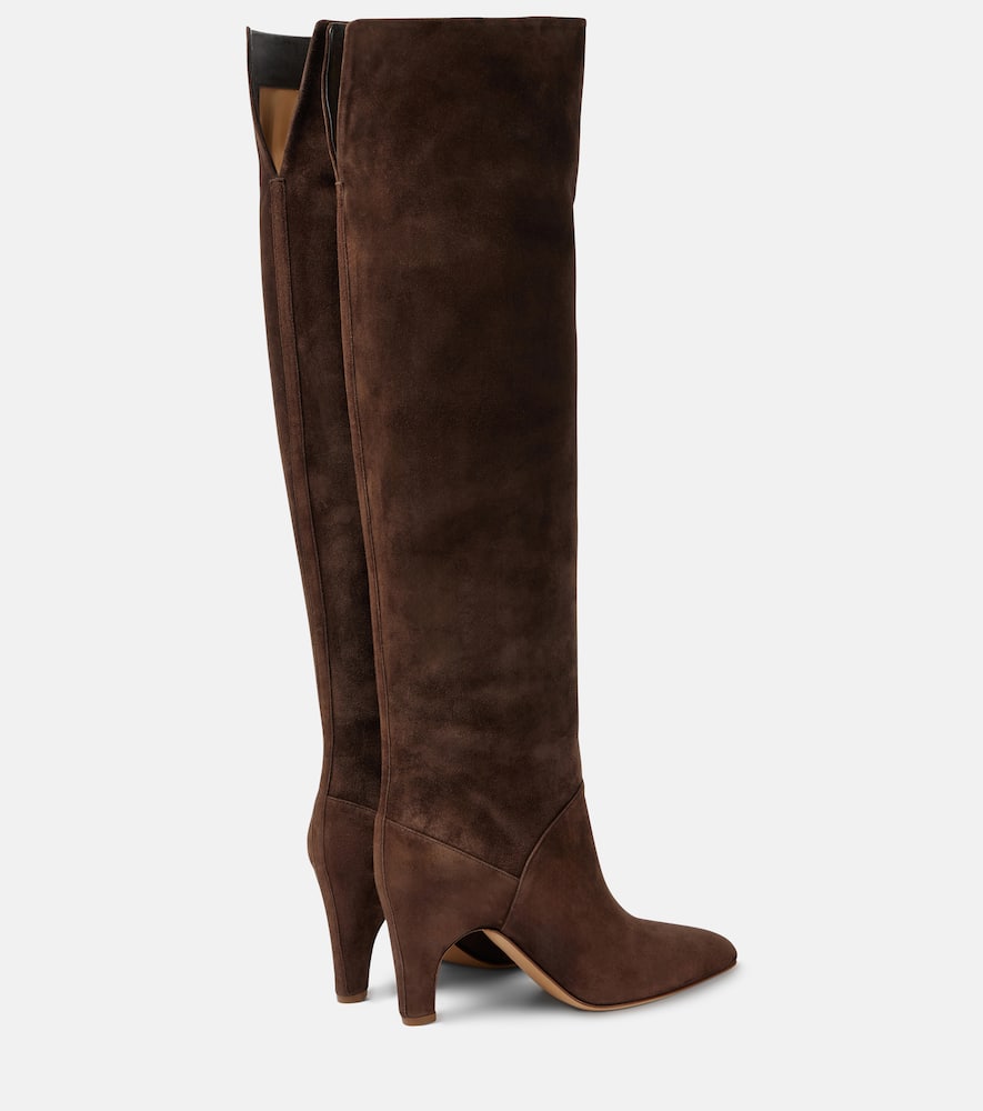 Gabriela Hearst Hana Leather Over-the-knee Boots In Brown