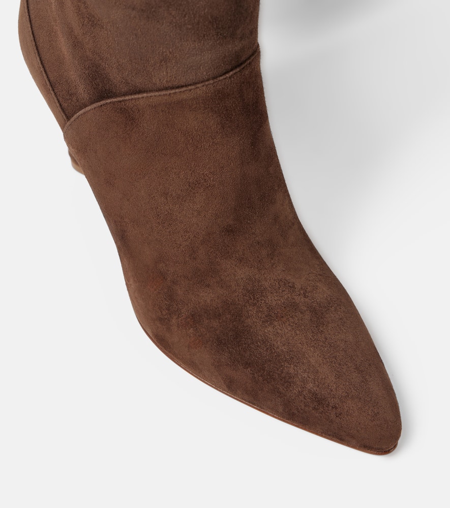 Gabriela Hearst Hana Leather Over-the-knee Boots In Brown