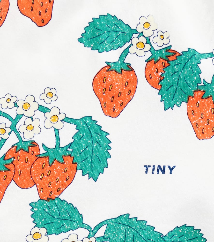 Tinycottons Strawberries Cotton Jersey Shorts In Multicoloured