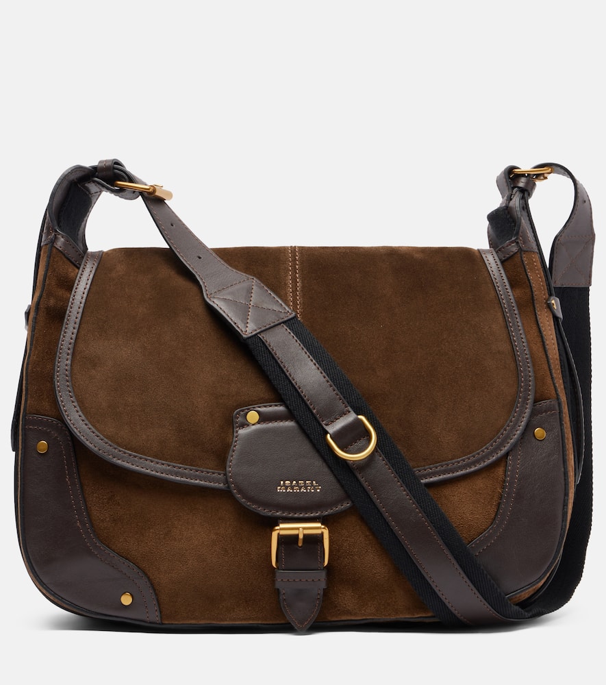 Oskan Soft Small suede shoulder bag