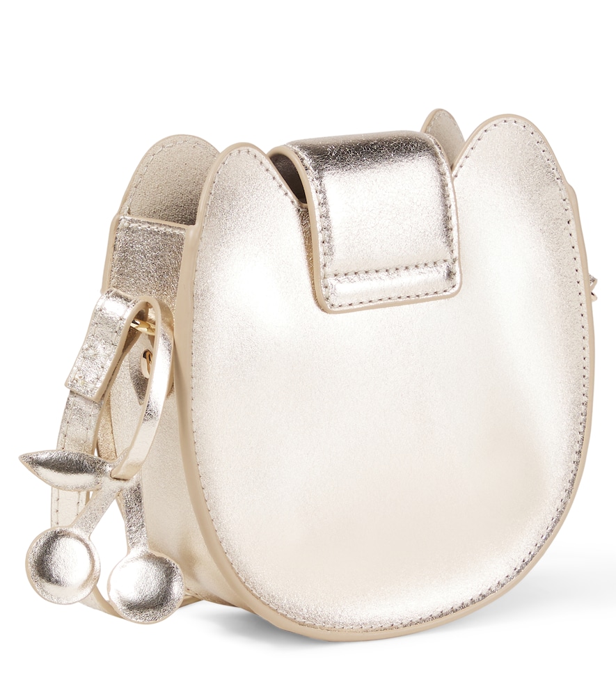  Bonpoint Bonpoint Tasche Jura Aus Metallic-leder 