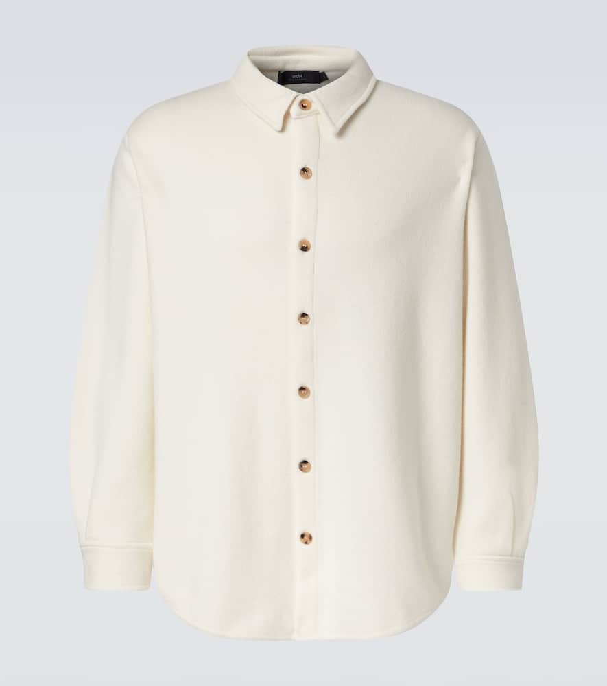 Arch4 Mr Young Cashmere Shirt In White