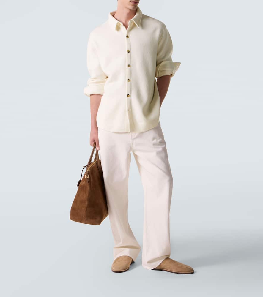 Arch4 Mr Young Cashmere Shirt In White