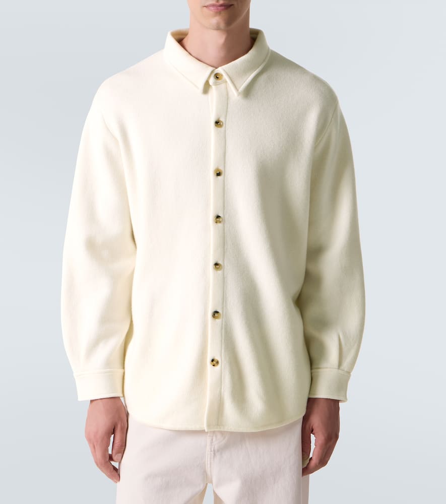 Arch4 Mr Young Cashmere Shirt In White