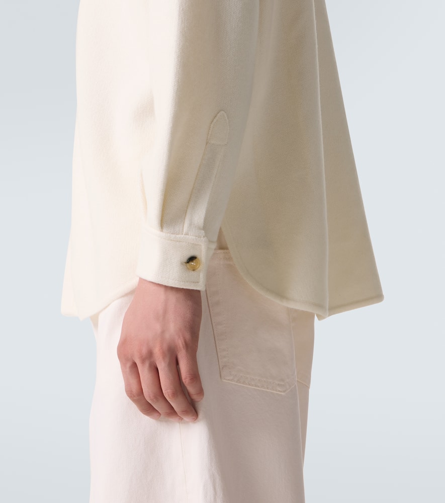 Arch4 Mr Young Cashmere Shirt In White
