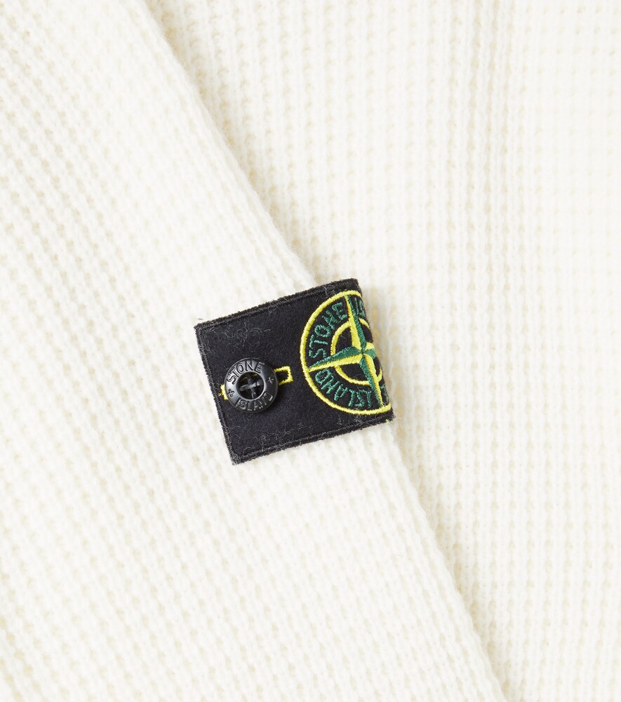  Stone Island Junior Stone Island Junior Compass Waffle-knit Sweater 
