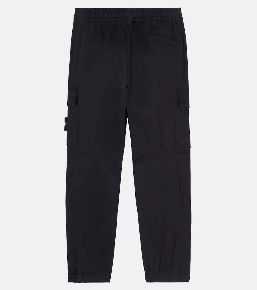  Stone Island Junior Stone Island Junior Compass Cotton-blend Cargo Pants 