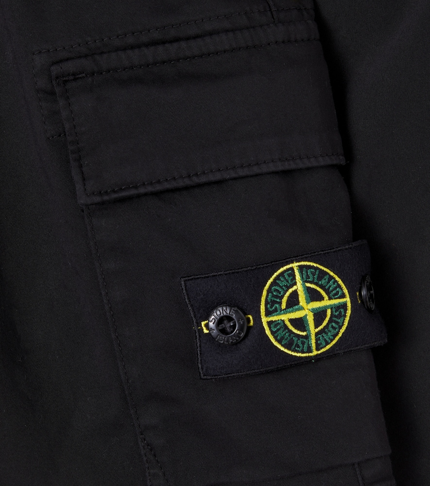  Stone Island Junior Stone Island Junior Compass Cotton-blend Cargo Pants 