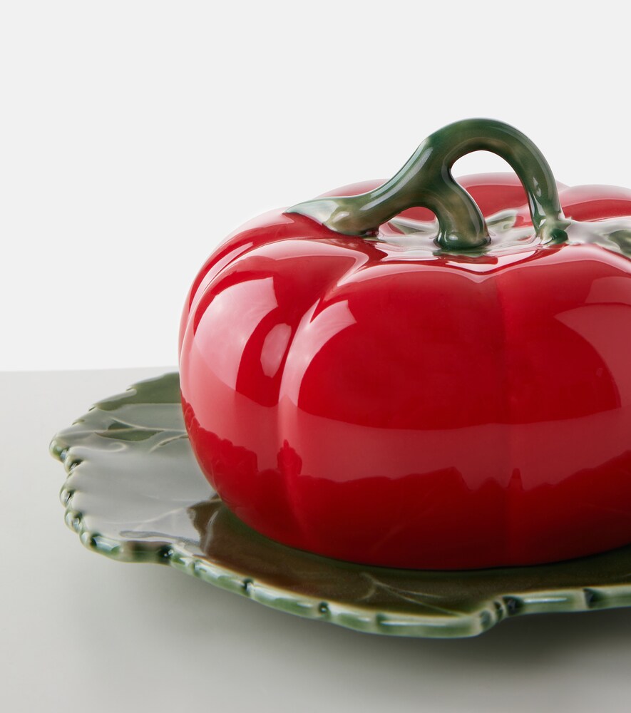  Bordallo Pinheiro Bordallo Pinheiro Tomate Ceramic Butter Dish 