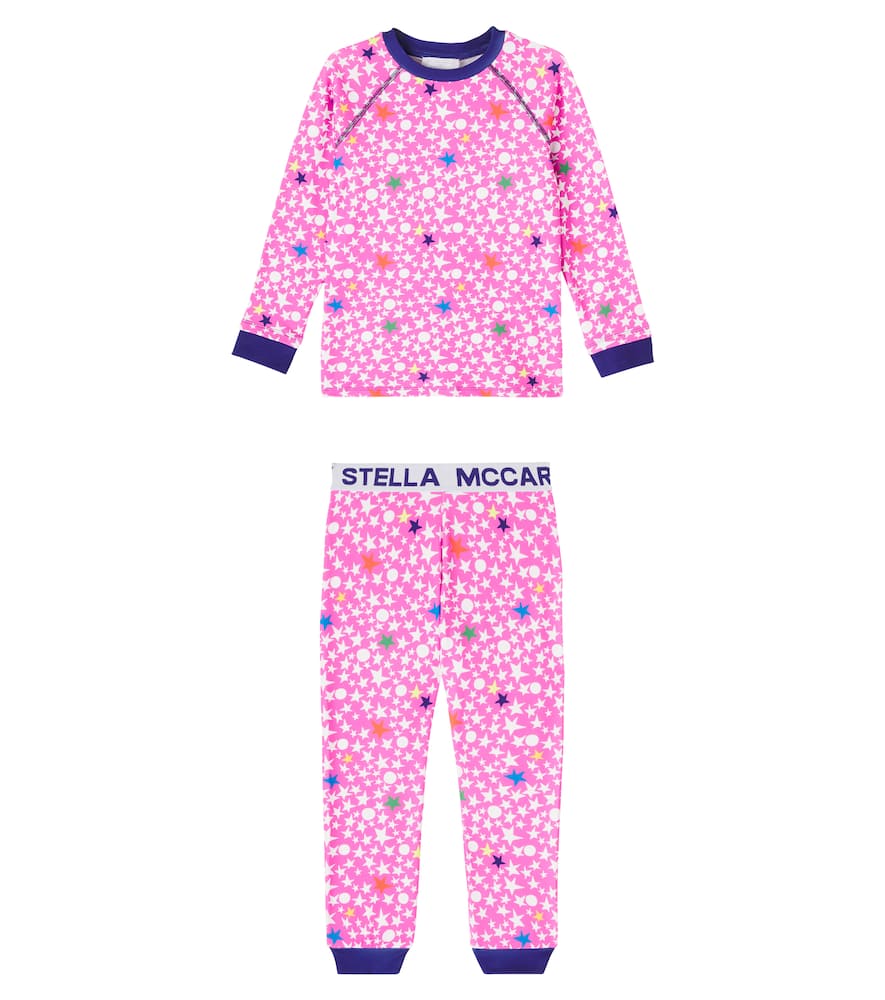 Stella Mccartney Technical Sweatshirt And Sweatpants Set In Pink