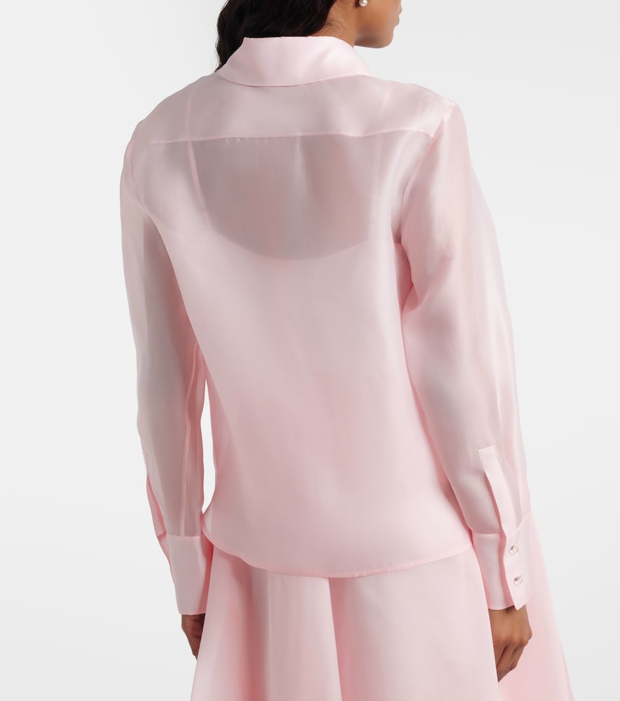  Max Mara Max Mara Agi Crystal-embellished Silk Shirt 