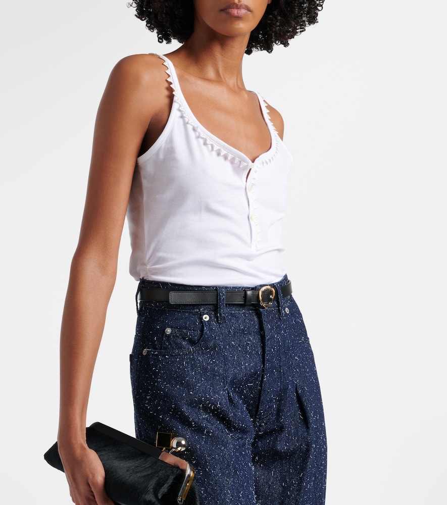Jacquemus Clavela cotton tank top