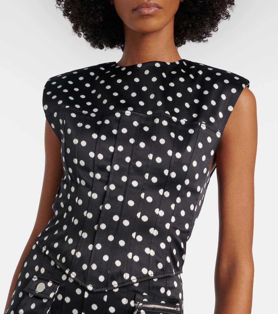  Ganni Ganni Top Aus Satin 