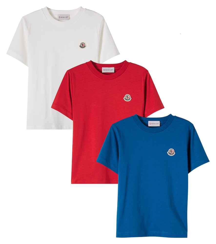 Moncler Enfant Multicoloured Set Of 3 Cotton Jersey T-Shirts Y Size 8 - Mytheresa
